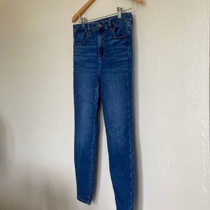 American eagle outfitters Curvy High Rise Jegging 8 Short Dark Wash